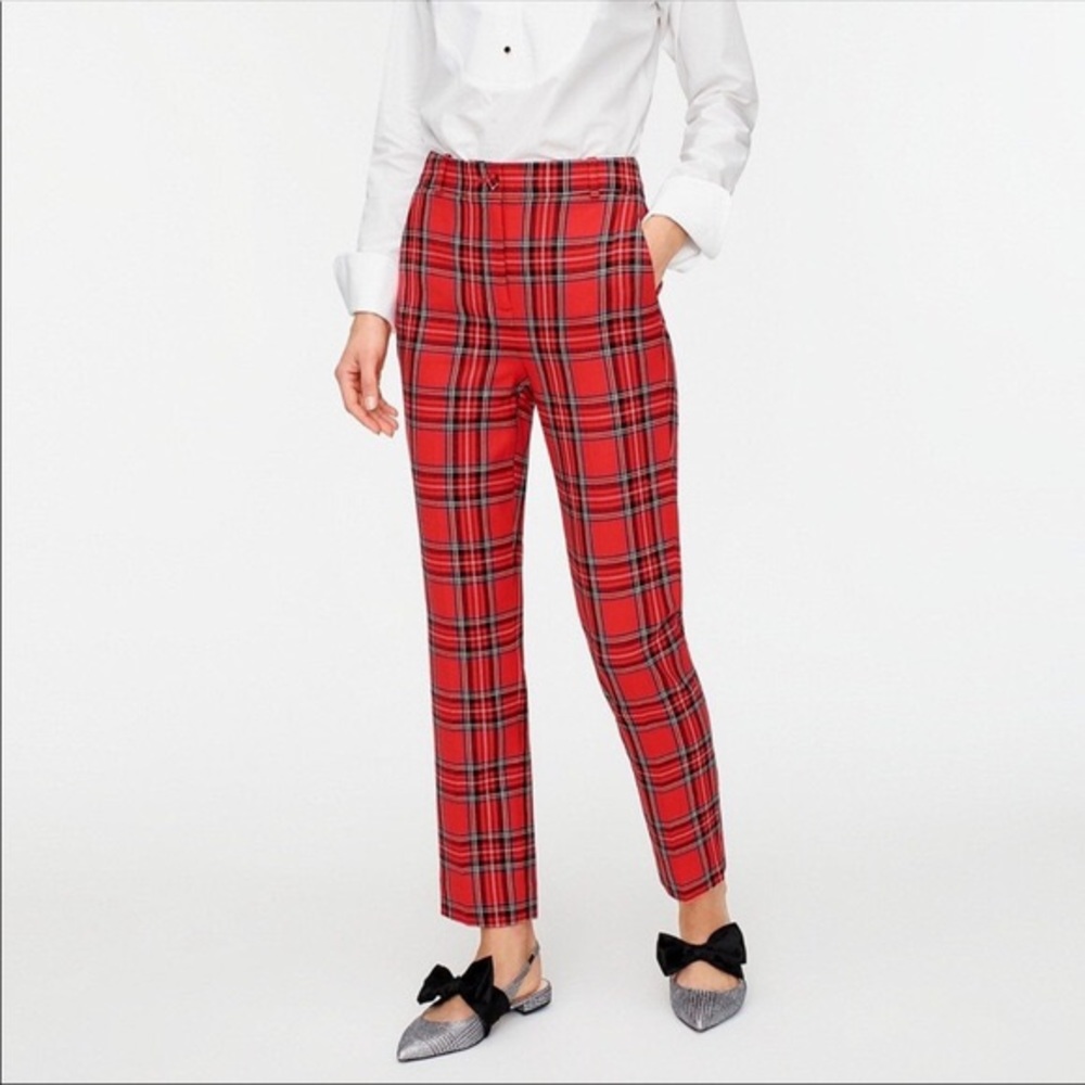 NWOT J. Crew Holiday Plaid Pant